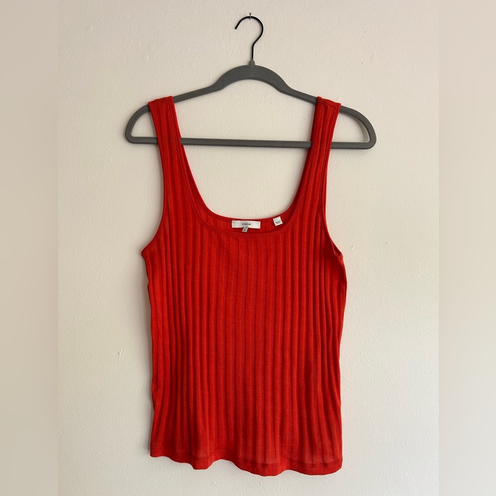 Vince square neck tank top